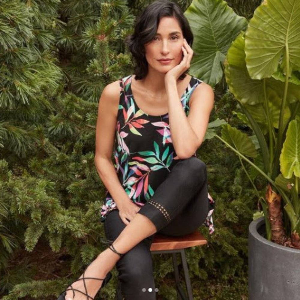 Joseph Ribkoff Tropical Knit Tank - Picture 3 of 9